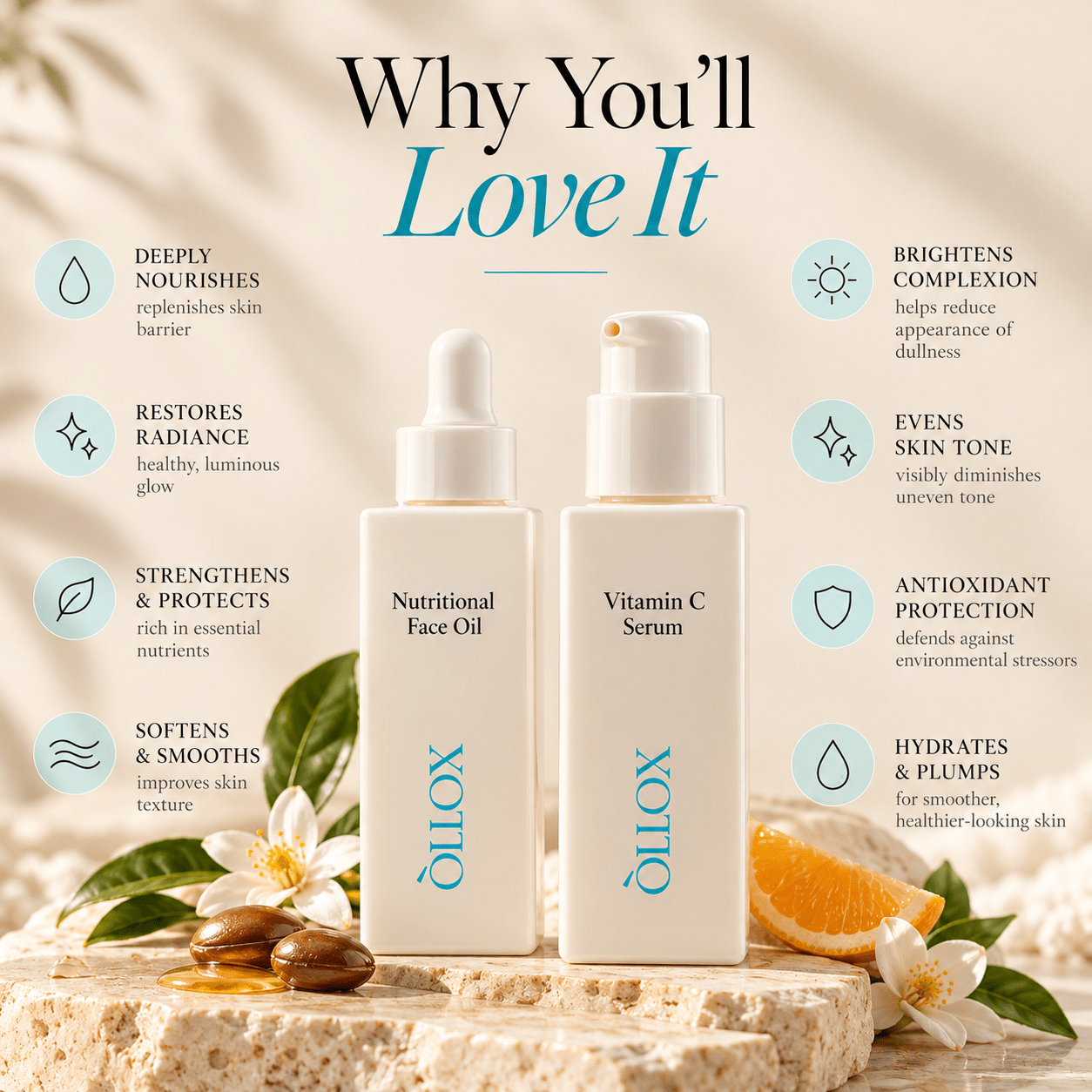 Premium Vitamin C Face Serum XOTIQ Cosmetics 
