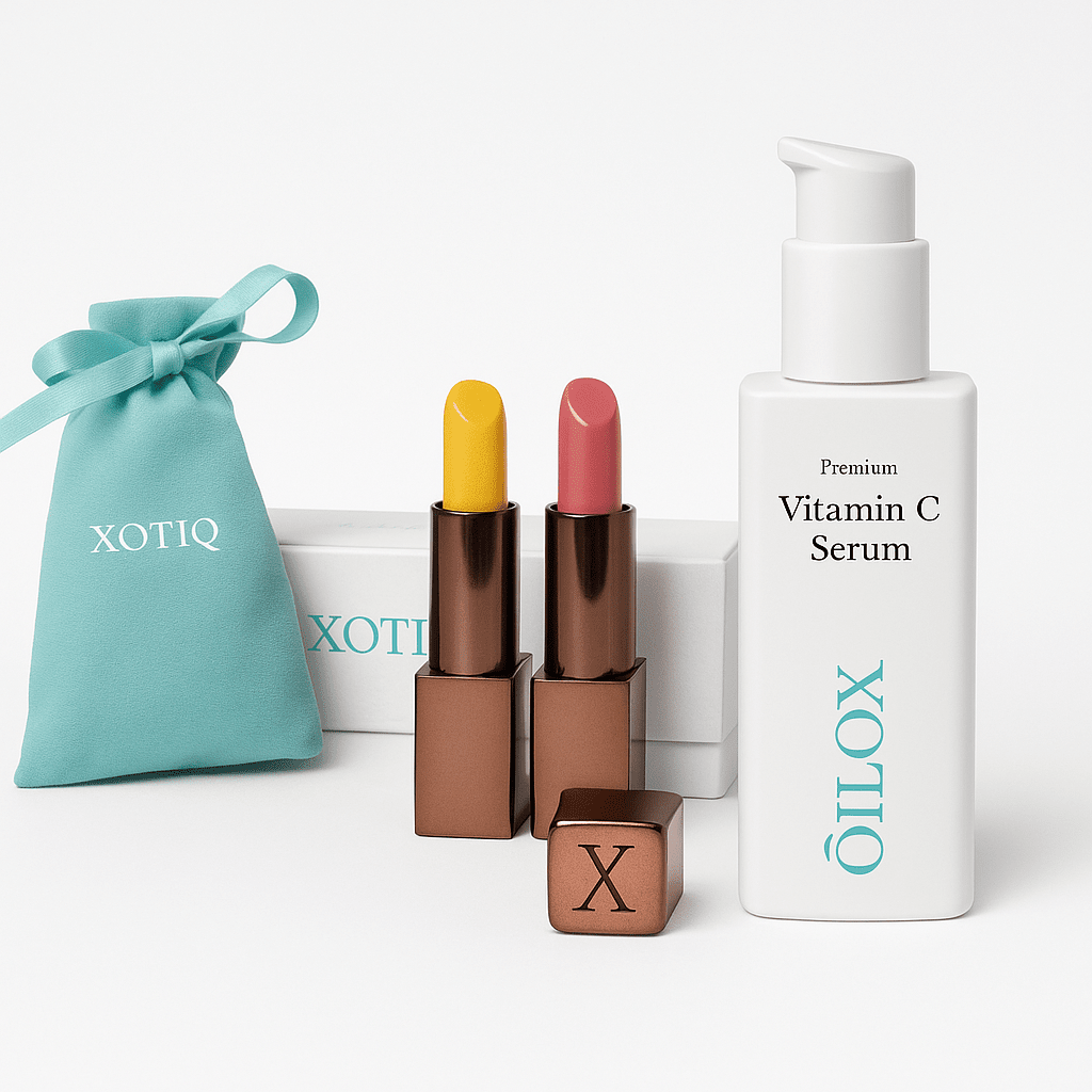Premium Vitamin C + Antioxidant Lipcare Set Vitamin C + Tinted Lipcare XOTIQ Cosmetics 