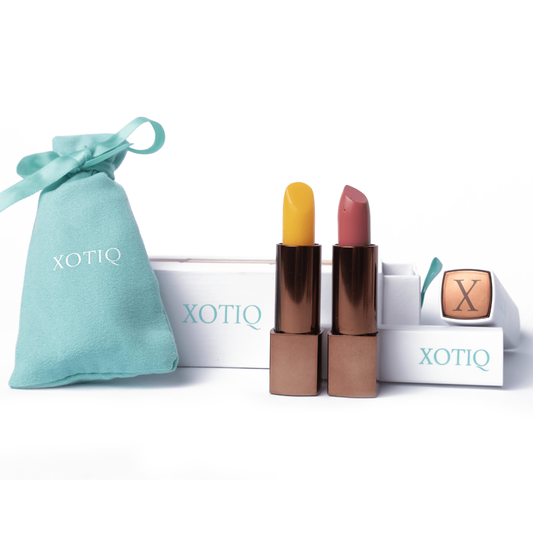 Premium Organic Vitamin C + Hemp Seed Oil Antioxidant Lip Treatment Set XOTIQ Cosmetics 